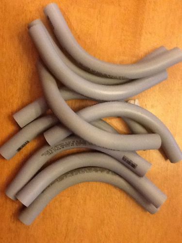 Lot of 10 1&#034; electrical 90° pvc elbow conduit fittings schedule 40 for sale