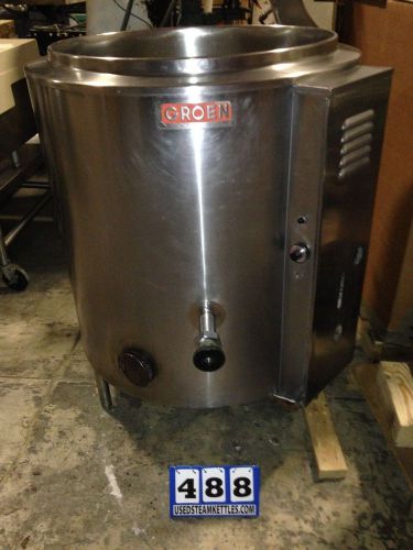 GROEN 60 GAL STEAM KETTLE 1.5&#034; TDO NSF INSULATED NAT. GAS BEER CHILI SOUP STOCK