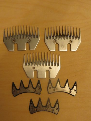 3 13 Tooth Combs &amp; 3 Cutters Sheep &amp; Alpaca Shearing Blades sharpened!