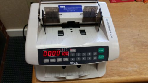 Quality Data Systems QDS-30 Currency Counter w/ currency Counterfeit detector