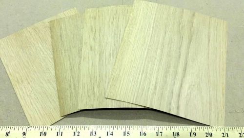 White oak wood veneer 8&#034; x 10&#034; on paper backer &#034;a&#034; grade quality 1/40th&#034; thick for sale