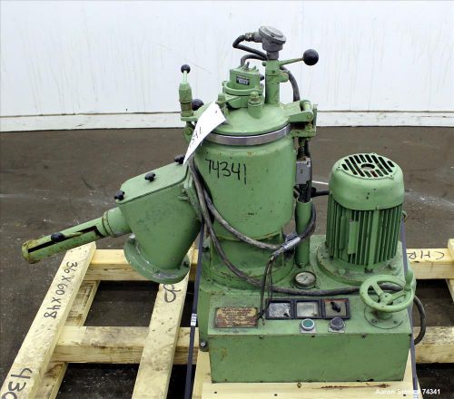 Used- papenmeier high intensity mixer, model tgahk8. (0.28) cubic feet, 8 liter for sale