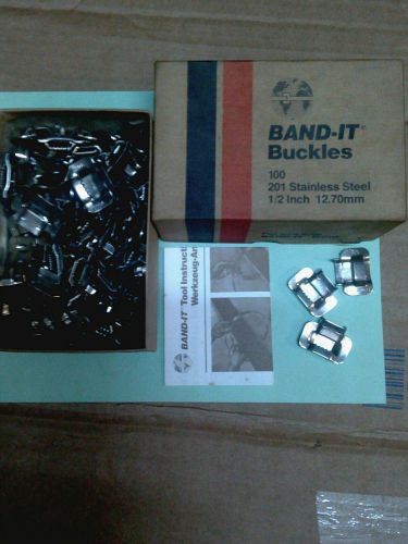 Band-It EAR LOKT BUCKLES 201 STAINLESS STEEL 1/2 INCH 12.7MM C254 100 PER BOX