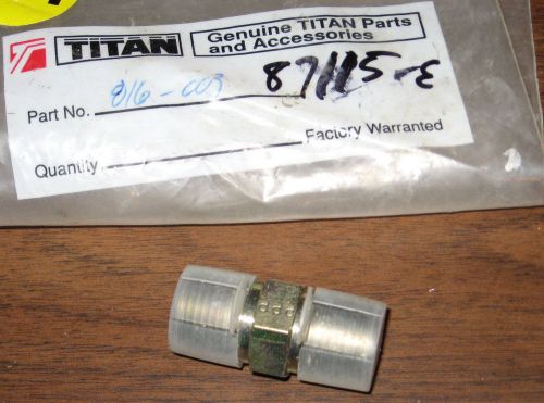 Titan hose to hose coupling 816-003 816003 - 1/2&#034; x 1/2&#034; npt(m) stainless steel for sale