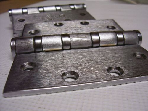 Lot of 3 mckinney stainless steel ball bearing  hinges #28dj assa abloy 4 1/2&#034; for sale