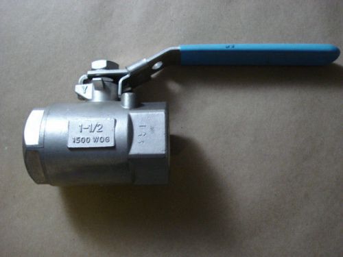 Milwaukee valve, stainless steel fire safe ball valve, 1- 1/2&#034;, cf8m /fc2/ rl for sale