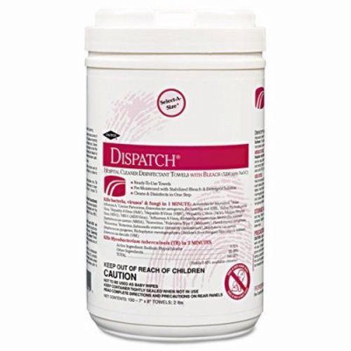 Dispatch Hospital Cleaner Disinfectant Towels With Bleach (150) Ct. Per
