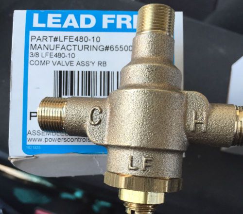 Powers lead free 3/8 thermostatic mixing valve for sale