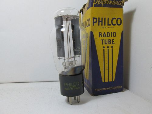 Nos philco 5z3 rectifier vacuum tube 4 pin tv-7 tested #k.@421 for sale