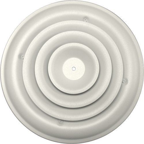 Speedi-Grille SG-RCR 08 8-Inch Round White Ceiling Air Vent Register with Fixed