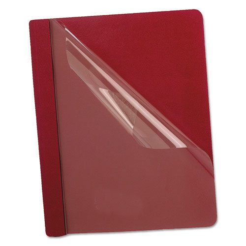 Oxford Premium Clear Front Report Covers - OXF53341 Burgundy