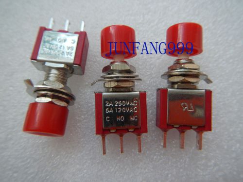 500Pcs SPDT 3pin Momentary Red Push Button Switch,DS612