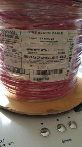 Carol e3522s 14/2c sol unshield plenum fire alarm cable wire fplp/cl3p usa /10ft for sale