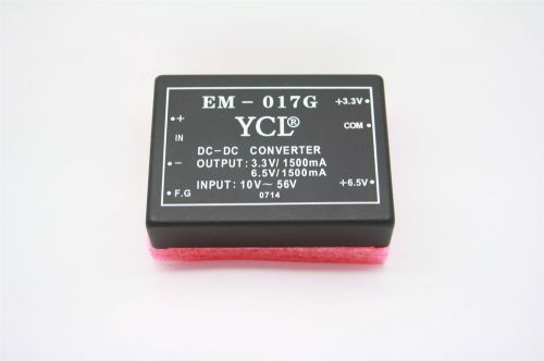 YCL EM-017G DC-DC Converter, OUT: 3.3V/1500mA - 6.5V/1500mA, IN: 10V~56V