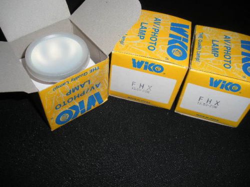 3 New WKO FHX Lamps Bulbs 13.8 Volts 25 Watts Lamp Bulb