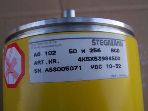 STEGMANN AG 102 ABSOLUTE ENCODER 50X256 BCD 12mm SHAFT