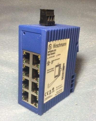 Hirschmann SPIDER 8TX  8 Port Ethernet Rail Switch   24V DC