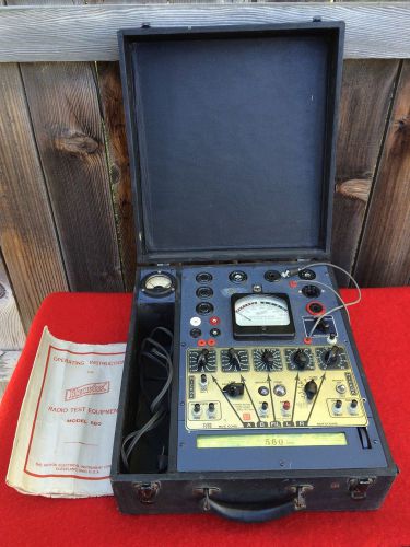 Vintage hickok 560 dynamic mutual conductance tube tester manual data roll / 540 for sale