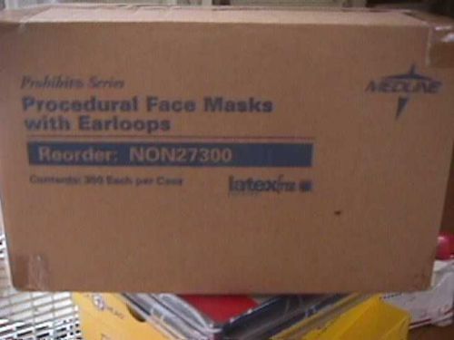 MEDLINE NON27300 MAX X PROCEDURAL FACE MASKS WITH EARLOOPS, CASE OF 300