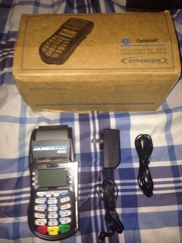 Credit Card Terminal HYPERCOM T42205 With Power Supply.