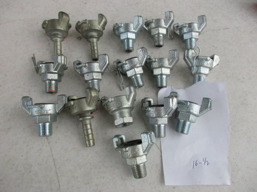 Jack hammer couplers air hose coupling lot of 16--1/2 inch for sale