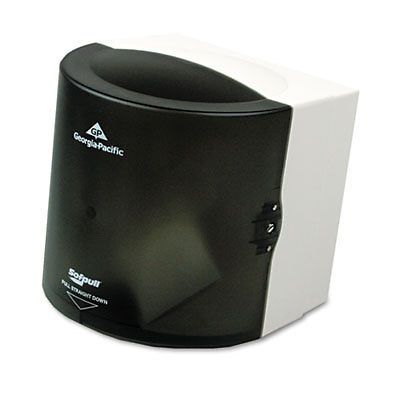 Center Pull Hand Towel Dispenser, 10 7/8w x 10 3/8d x 11 1/2h, Smoke 58201