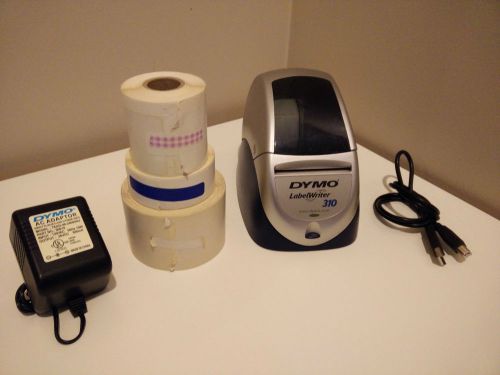 Dymo LabelWriter 310 Label Thermal Printer w/ AC Adapter + USB cable + Labels