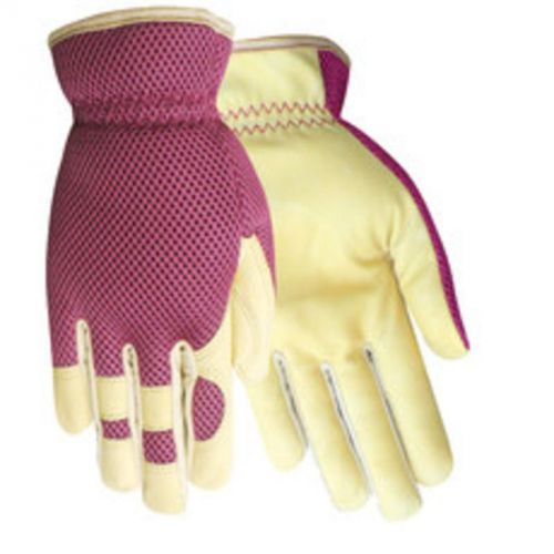 Medium Grain Cowhide Leather Full Fingered Work Gloves, Wing Thumb, 1 Pair 1508