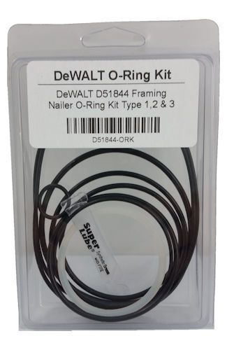 Dewalt d51844 framing nailer o-ring kit type 1,2 &amp; 3 plus trigger o-ring kit for sale