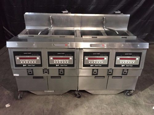 Henny Penny 4 bank electric fryer OFE-322 w/ filter system