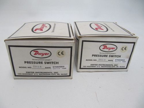 (NEW) Dwyer Series 1900 Pressure Switch 1911-0