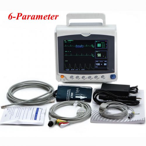 Vital Signs Monitor 6-Parameter Patient Monitor +ETCO2 +IBP +Printer ECG, NIBP