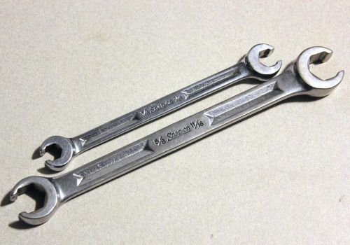 USED Lot of 2 Snap On Double End Flare Nut Wrenches RXH1214S RXH2022S