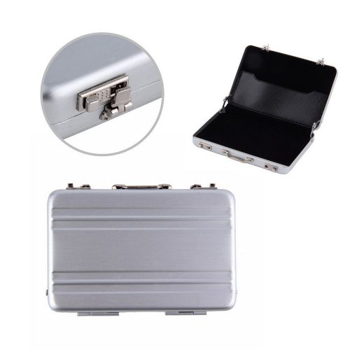1pc Cool Aluminum Briefcase Business Card Credit Card Holder Case Box MU