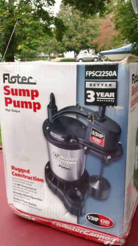 Flotec Sump Pump Water Cannon FPSC2250A NEW IN THE BOX!!!