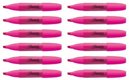 12 Pk of Sharpie Jumbo PINK Highlighters Chisel Tip Marker Pens Accent School Su