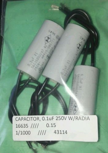 3 capacitor 0.1uF 250V with RADIA electronic new parts