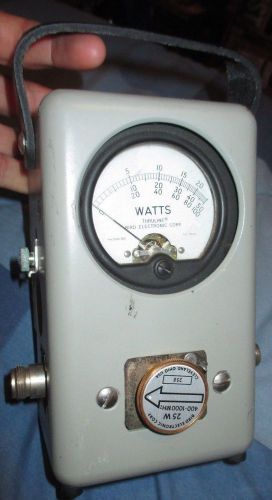 R VTG Thruline Wattmeter Model 43 50 Ohms 25W 500W Bird Electronic Test Meter