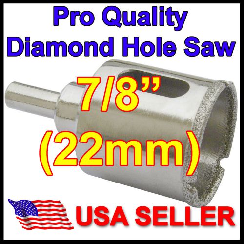 7/8&#034; in pro diamond hole saw 22mm porcelain granite glass floor tile concrete hq for sale