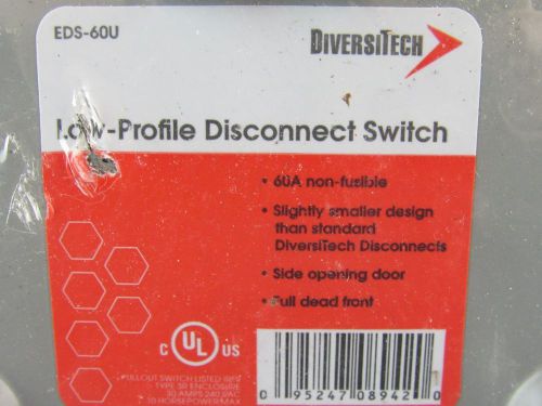 DivisiTech Low-Profile Disconnect Switch EDS-60U, 60Amp