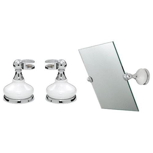 CRL Porcelain and Chrome Mirror Pivots