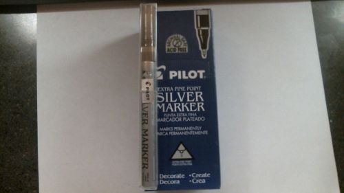 Pilot SC-S-EF Metallic Marker, Extra Fine, Silver (PIL 41801) - 6 markers total
