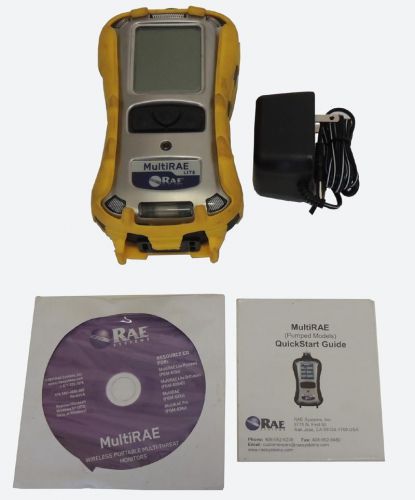 RAE PGM-6208 MultiRAE-Lite Gas Monitor &amp; Sensor H2S LEL CO CL2 Adapter