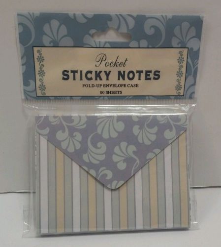 NEW Fold Up Pocket Sticky Envelopes Notes 80 Sheets NIP