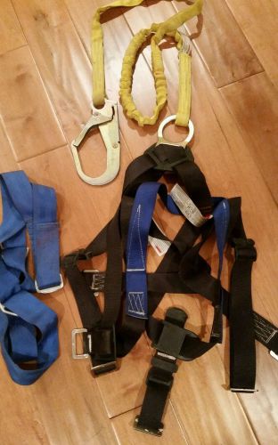 Falltech full body harness with shock absorbing lanyard ! for sale