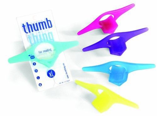 Thumb Thing Book Page Holder and Bookmark, Small - Colors may vary (TPG-TT1)
