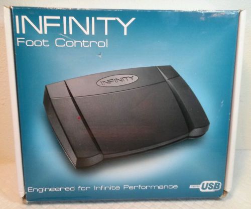 Infinity in-usb-2 ver 14 foot control pedal dictation transcriber usb connect for sale