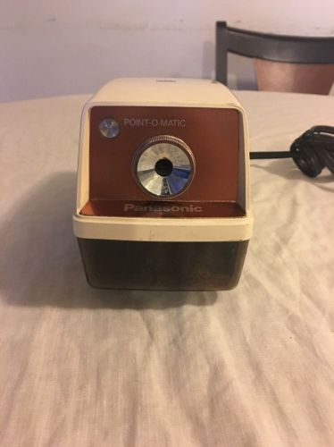 Panasonic Vintage Point O Matic Electric Pencil Sharpener, Auto Stop KP-33-A