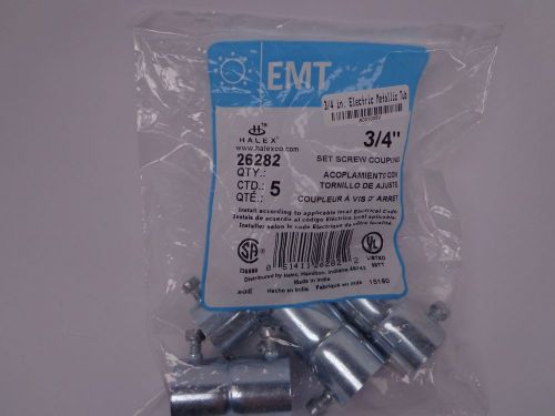 3/4 in. electric metallic tube (emt) set-screw coupling (5-pack)   a001005v for sale