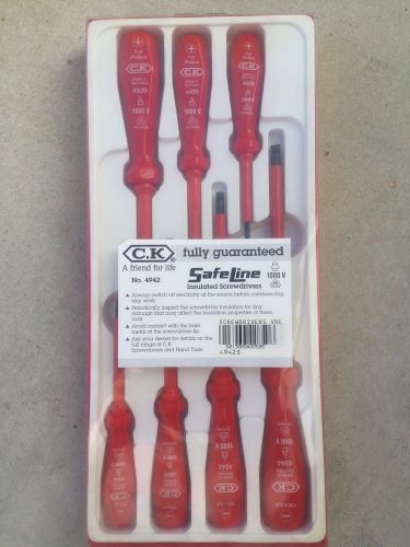 C.K Tool 4942S Safeline Insulated Screwdriver Set